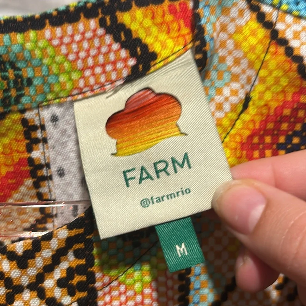 FARM Rio Multicolor Geometric Crop Top - Picture 2 of 7